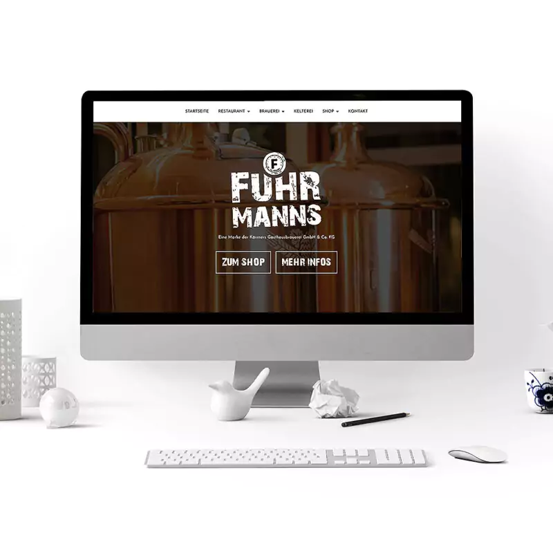 Fuhrmanns von der Gasthausbrauerei Kärrners, Website für Handwerker, Webdesign Bad Orb, Hanau, Mainz