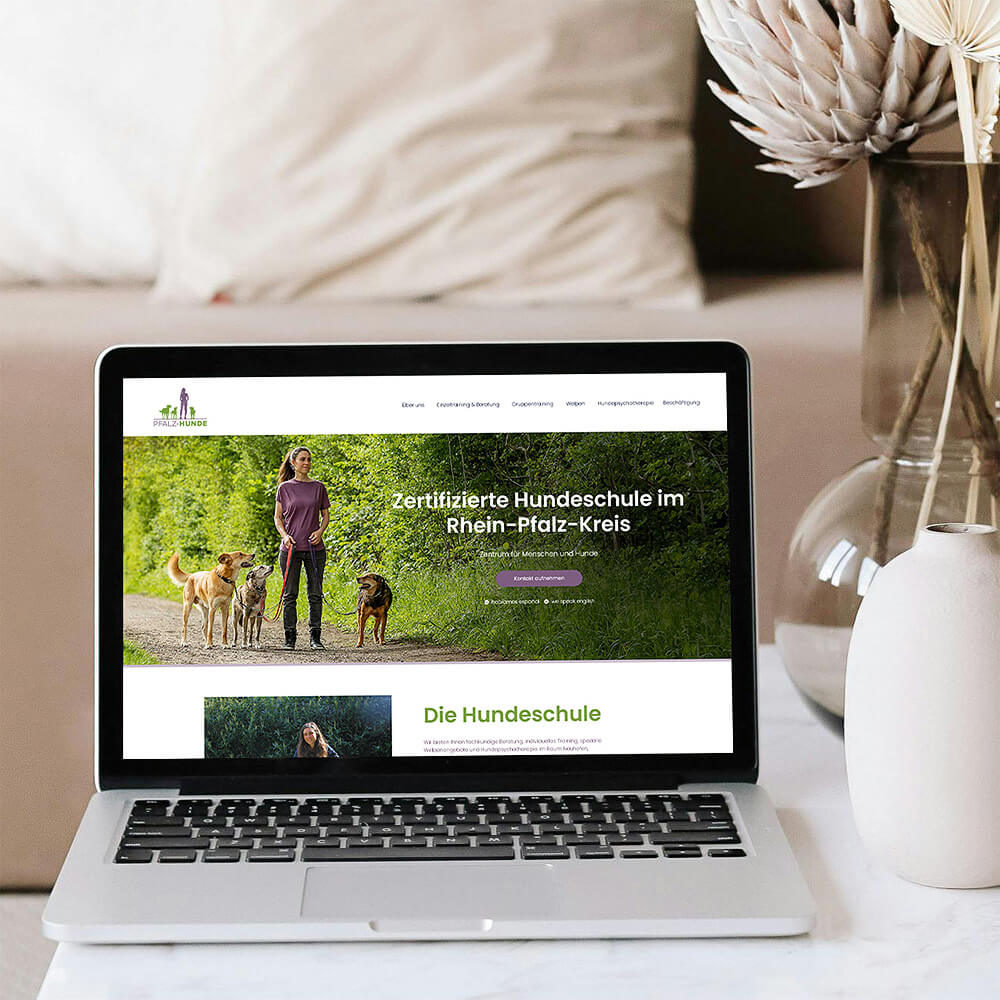 Website Pfalz-Hunde, Webdesign von Second Universe