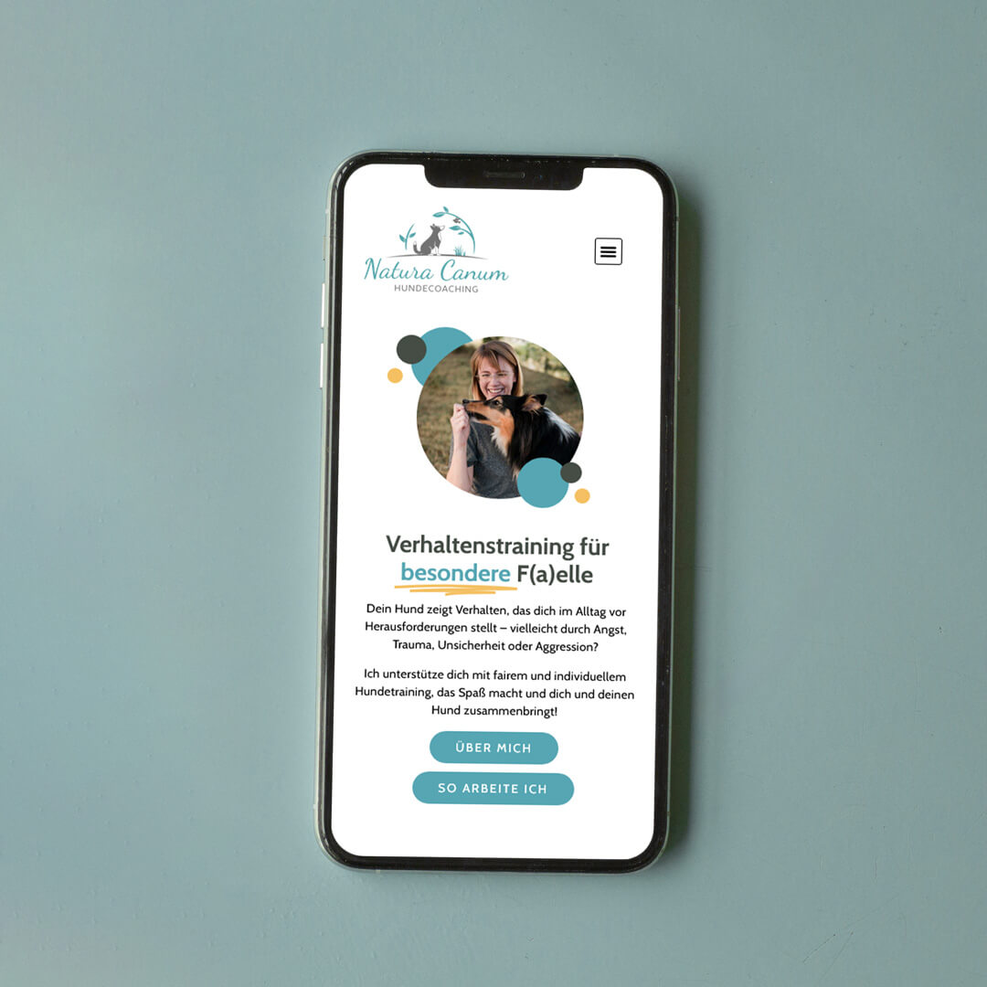 Website Natura Canum, Webdesign von Second Universe