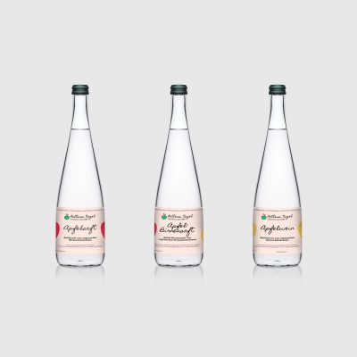 Flaschen-Etikett Kelterei Nagel