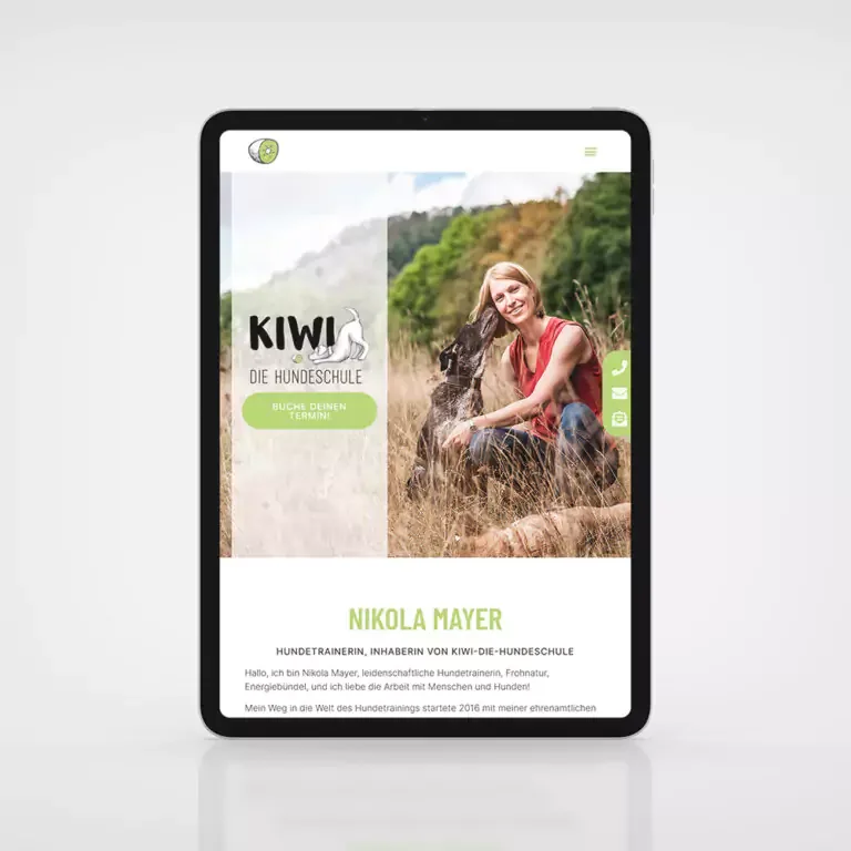 KIWI- die Hundeschule, Webdesign für Hundeschulen, SEO Hessen