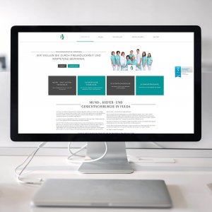 Website Dres. Halling Fulda, Mund-, Kiefer- und Gesichtschirurgen, Webdesign auch für Mainz, SEO Hessen