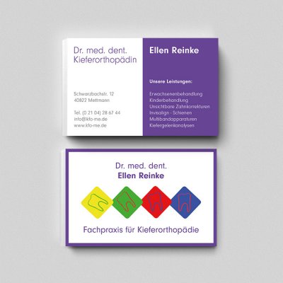 Visitenkarte Reinke, KFO