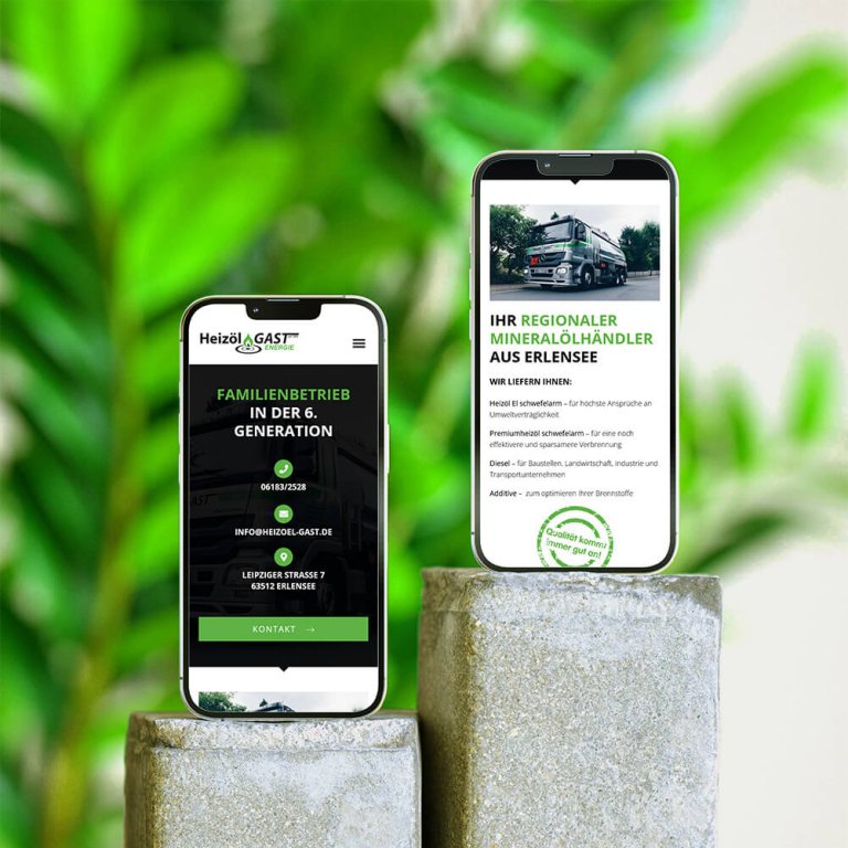 webdesign firmenhomepage heizöl gast freigericht mkk
