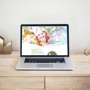 Website Dr. Lampert, KFO, Webdesign